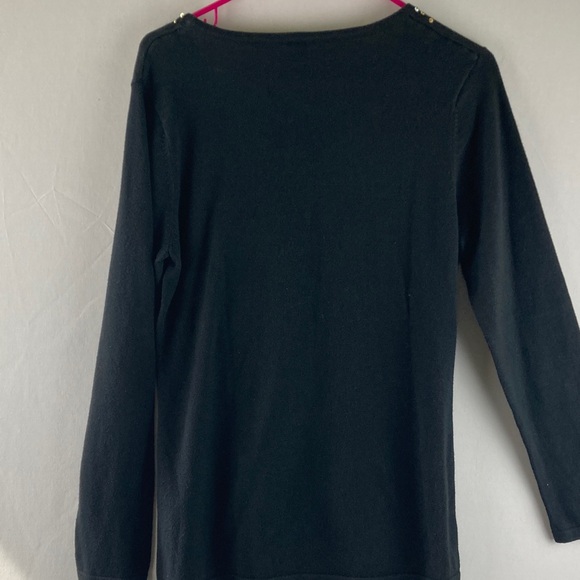 Berek Black Sweater with Festive Embellishments size Medium - Picture 8 of 8